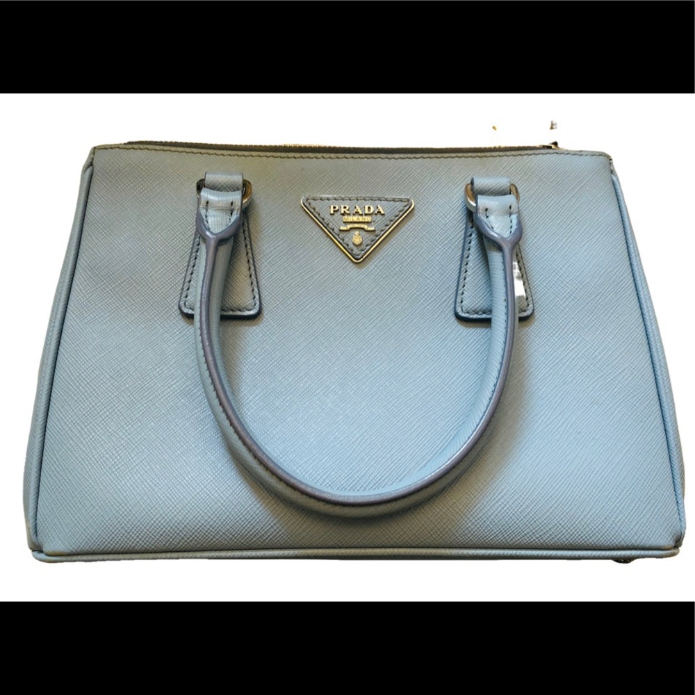 💎Auth Prada Saffiano Small Gallerina Sky Blue Tote- SUPER SALE!!!💎 - Picture 8 of 8